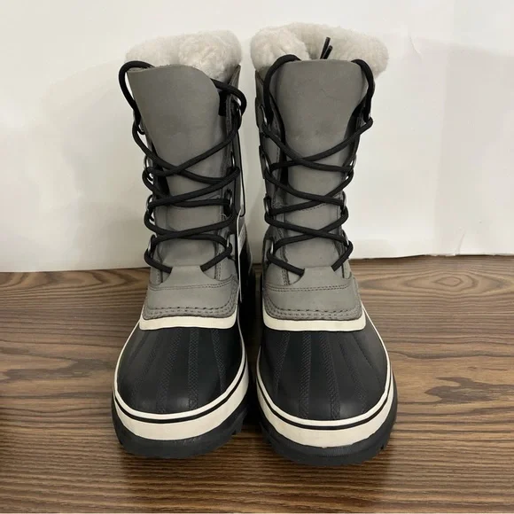 SOREL Women Sz 8.5 CARIBOU Lace-up Waterproof Snow Boots Comfortable INSULATION - Picture 5 of 12